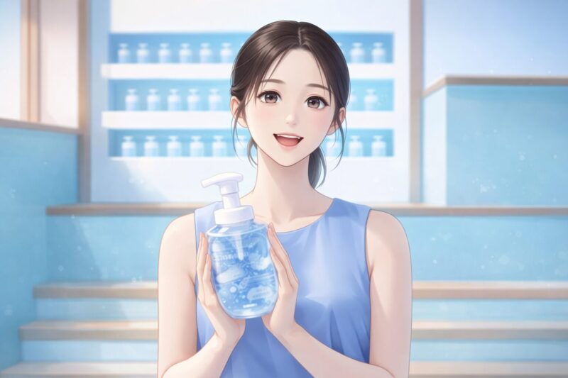 ビオレザボディCMの青い服の女性は松本若菜！まさつレス美肌の女優を調査