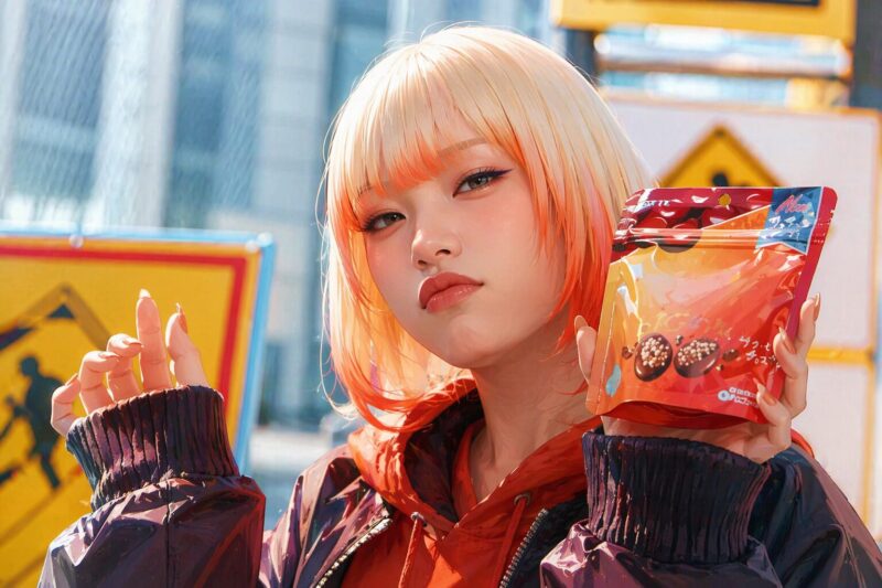 クランキーCMの金髪女性は誰？渡辺直美の左にいる相手役を徹底調査！