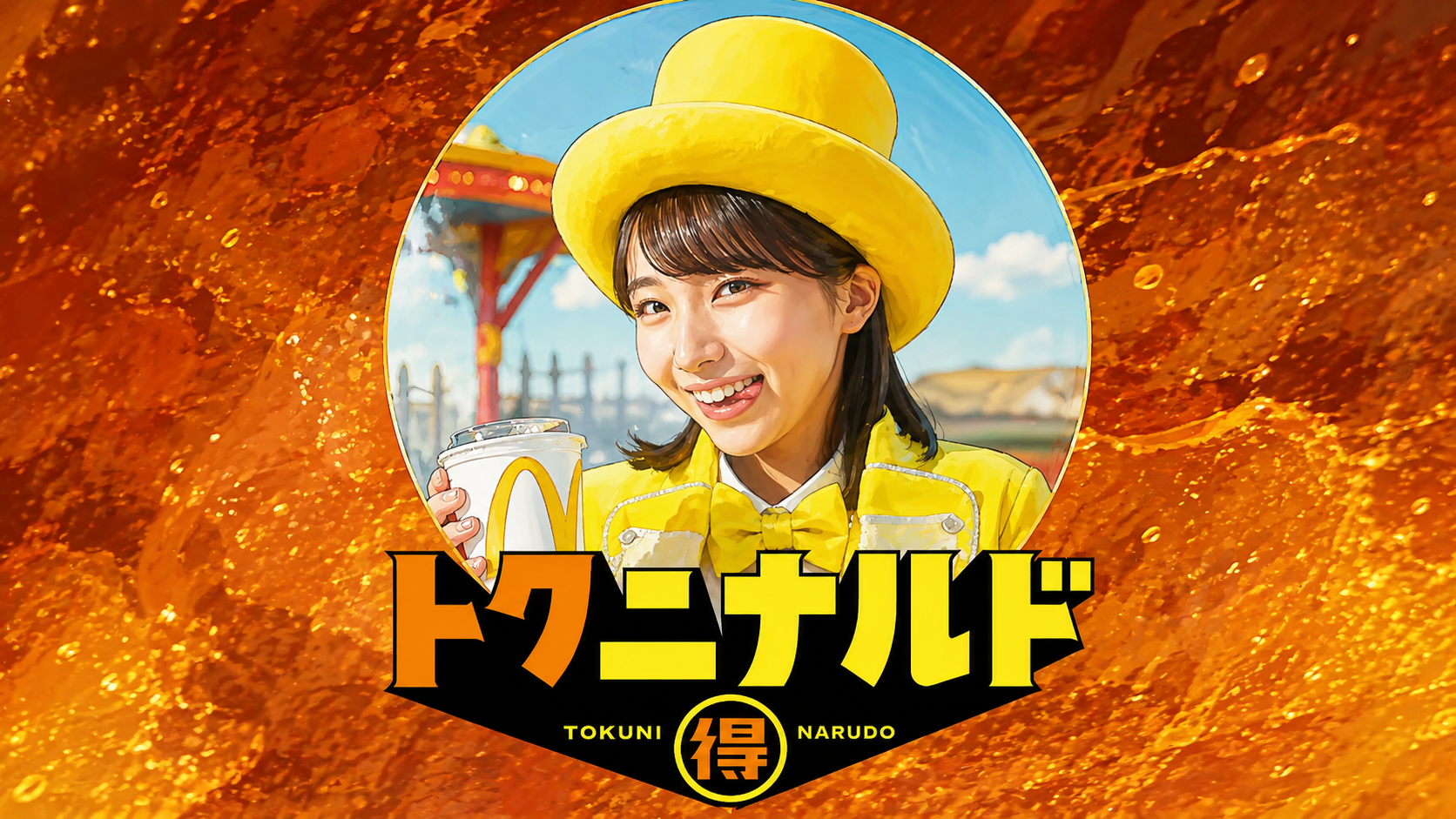 【マクドナルドCM】トクニナルドの女性は誰？黄色い衣装で舌ペロの大野愛実が可愛いと話題！